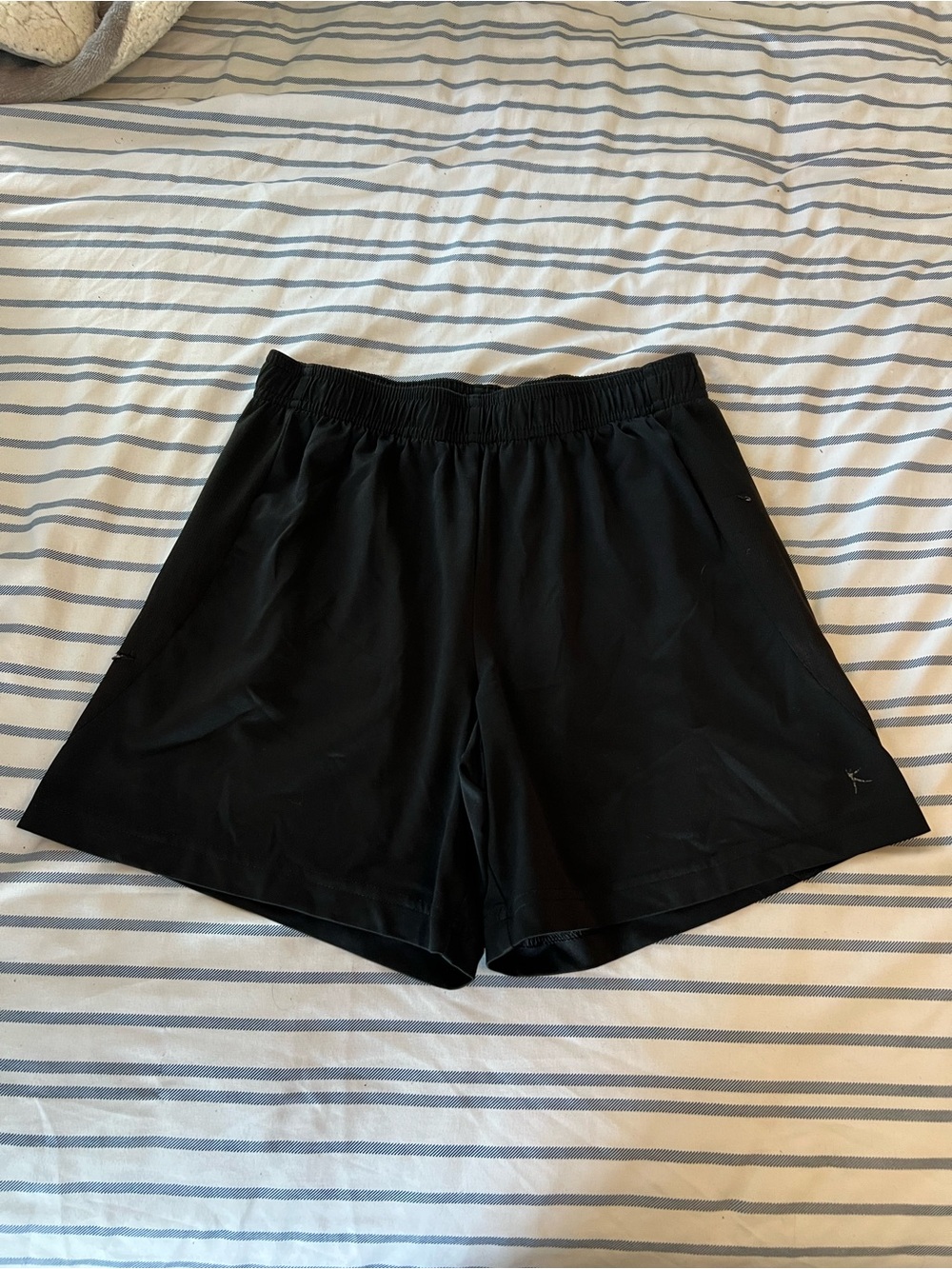 Danskin Black Elastic Waist Athletic Shorts